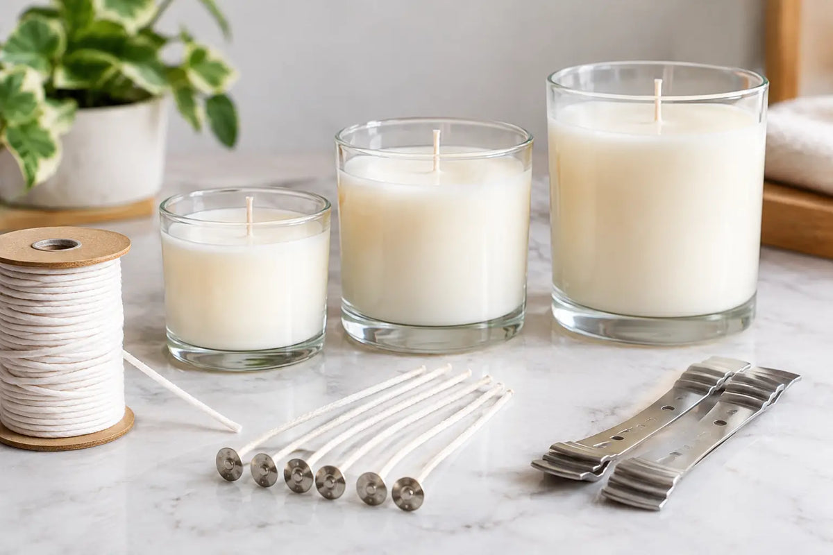 How to Choose Wick Size for Container Candles