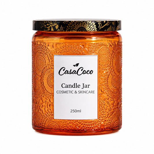 Glass Candle Jar With Lid