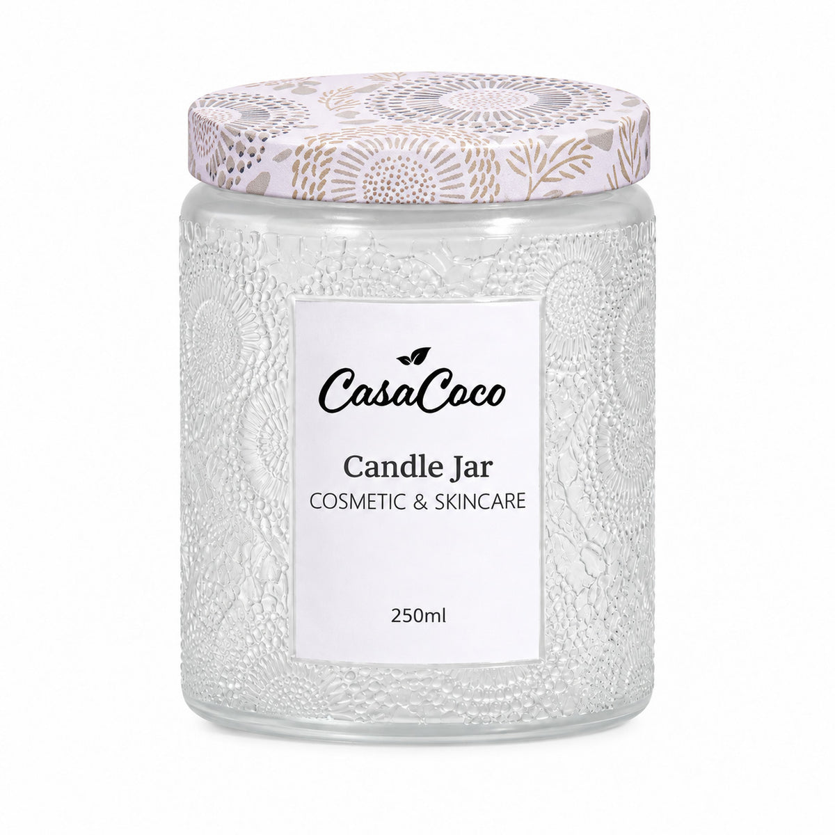 Glass Candle Jar With Lid